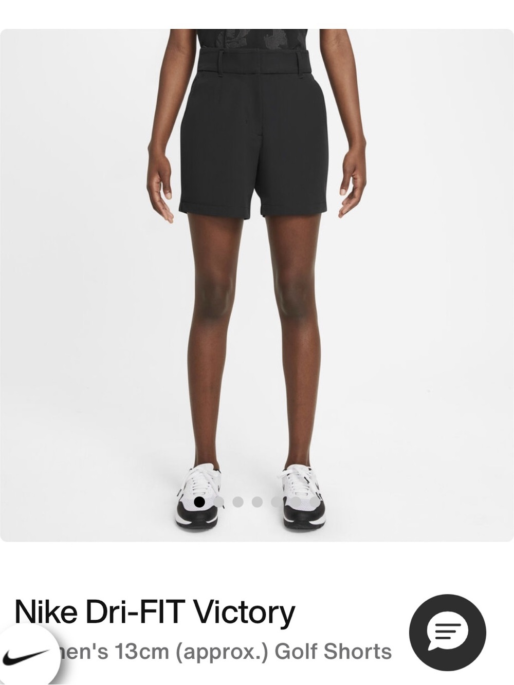 Nike Women's Black Performance Golf Shorts-4 pair (2 NWT)